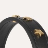 Кожаный ошейник BranniPets - Nara Toy studded black collar