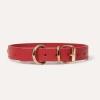 Кожаный ошейник BranniPets - Nara Toy studded red collar