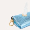 Кожаная сумочка для пакетов для уборки BranniPets - Portabolsas Metal Sky blue