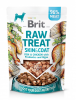 Лакомство для собак Brit Raw Treat freeze-dried Skin and Coat для кожи и шерсти, рыба и курица