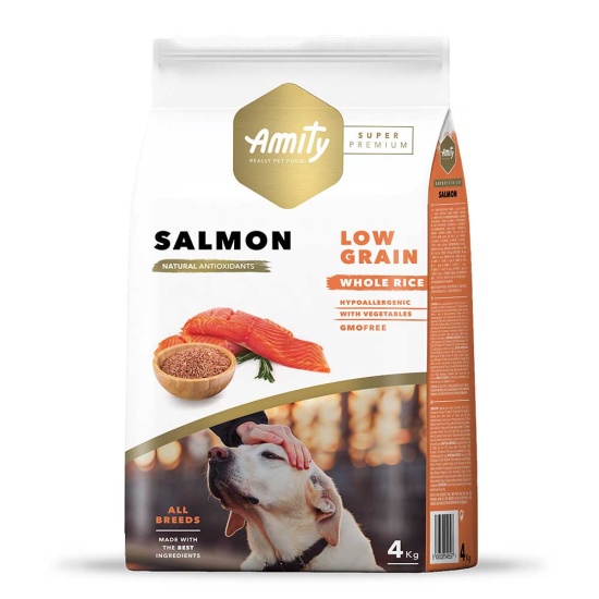 AMITY Super Premium Salmon сухой корм для взрослых собак с лососем