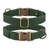 Ошейник для собак кожаный BronzeDog Antiq зеленый