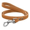 Повідець для Собак Шкіряний Barksi BronzeDog Classic з тисненням Гірчичний