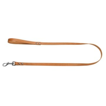 Поводок для Собак Кожаный Barksi BronzeDog Classic с тиснением Горчичный