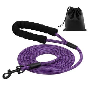Поводок для Собак Bronzedog Active из Альпинистского Шнура Черно-Фиолетовый 3 м 