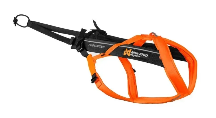 Шлейка для собак Freemotion harness 5.0 Non-stop dogwear Чорний/Помаранчевий