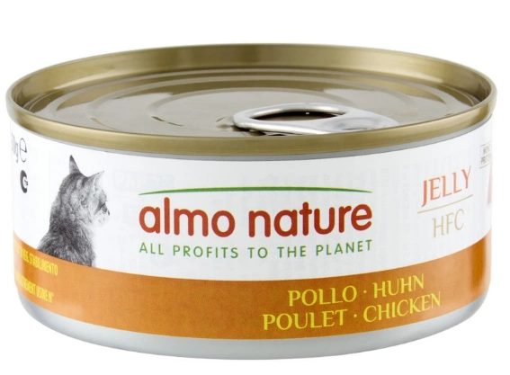 Almo Nature HFC Jelly, курица в желе, влажный корм для кошек