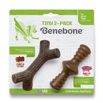 Игрушка для собак Benebone Puppy 2-Pack Maplestick Zaggler Bacon