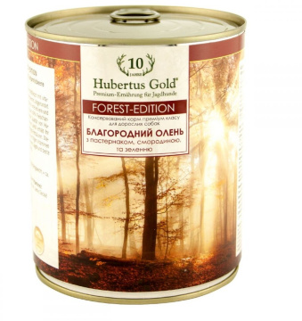 Hubertus Gold Forest Edition с олениной, пастернаком, смородиной и зеленью