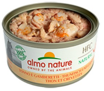 Almo Nature HFC Cat Natural с тунцом и креветками для кошек