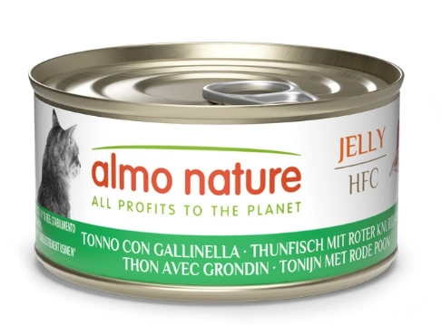 Almo Nature HFC Cat Jelly с тунцом и красным морским петухом  