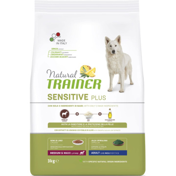 Natural Trainer Dog Sensitive Plus Adult MM With Horse