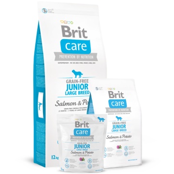 Brit Care Dog Grain-free Junior Large Breed для цуценят крупних порід з лососем та картоплею