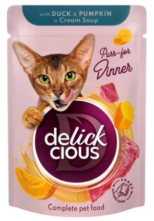 Delickcious Смужки з качкою та гарбузом в крем-супі