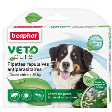 Beaphar Bio Spot On Veto pure Капли от блох, клещей и комаров для собак от 30 кг