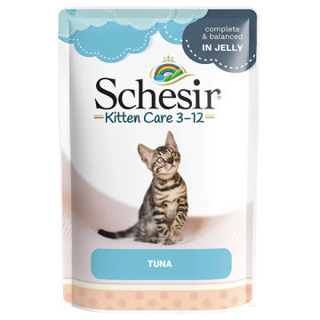 Schesir Kitten Pouch, на основі м'яса тунця