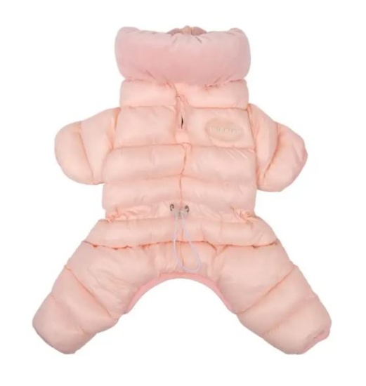 Puppia Комбінезон для собак VELOUR SOFT ALLINONE JUMPER PAWD Pink