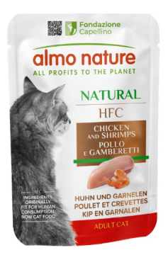 Пауч  Almo Nature HFC Cat Natural курка і креветки
