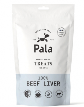 Лакомство Pala Treats Beef liver 100% для собак