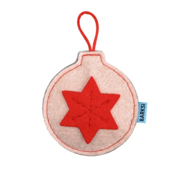 Іграшка для Собак Barksi Новорічна кулька з пищалкою