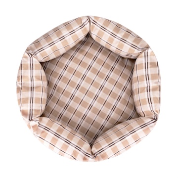 Лежак для животных BronzeDog Comfort Круглый Бежевый 