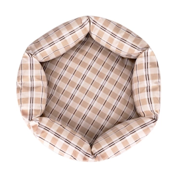 Лежак для животных BronzeDog Comfort Круглый Бежевый 
