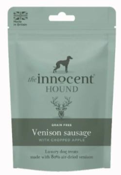 Ласощі для собак The Innocent Hound Ковбаски з Оленини з Яблучком