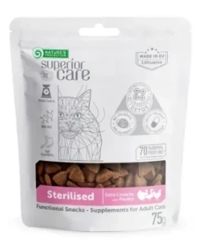 Лакомства с птицей для взрослых стерилизованных кошек Superior Care with Poultry Adult Sterilised cat