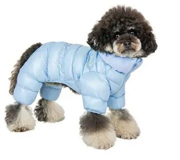 Puppia Комбінезон для собак VELOUR SOFT ALLINONE JUMPER PAWD Blue