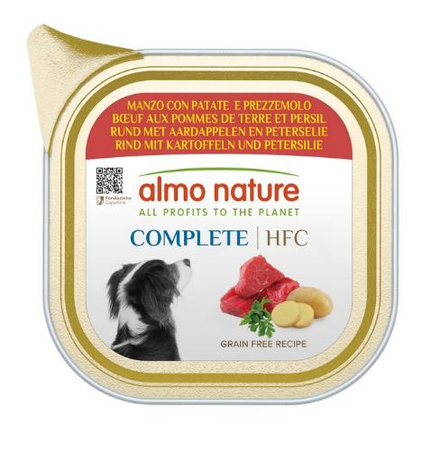 Almo Nature HFC Dog Complete, яловичина з картоплею і петрушкою