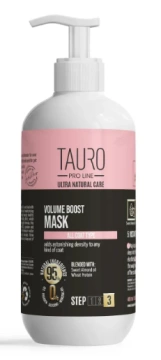 Маска для надання об'єму шерсті собак і котів TAURO PRO LINE Ultra Natural Care Volume Boost Mask