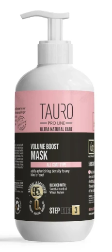 Маска для придания объема шерсти собак и кошек TAURO PRO LINE Ultra Natural Care Volume Boost Mask