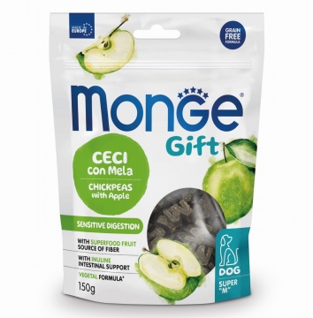 Лакомство Monge Gift Dog Sensitive digestion для собак с чувствительным пищеварением, нут с яблоком