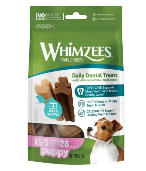 WHIMZEES Puppy Dental Care Dog Treat Натуральні ласощі для зубів цуценят