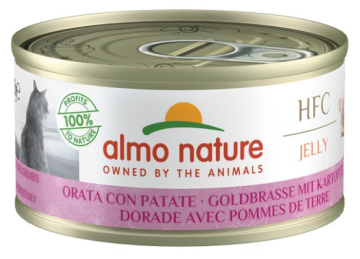 Almo Nature HFC Cat Jelly с морским лещом и картофелем для кошек