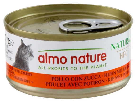 Almo Nature HFC Cat Natural с курицей и тыквой для кошек