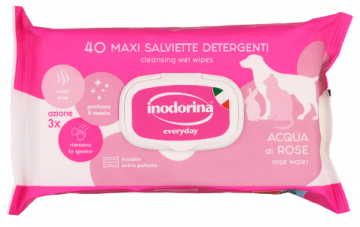 Салфетки для собак inodorina с розой 