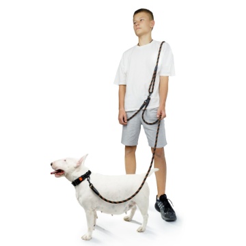 Поводок для Собак Barksi светоотражающий "Свободные руки" Оранжевый