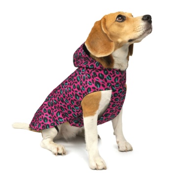 Дождевик для собак Barksi Textile с капюшоном Леопард