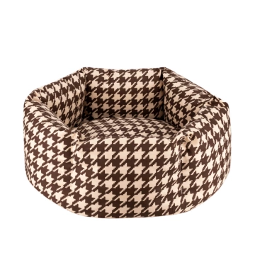 Лежак для животных BronzeDog Comfort Круглый Коричневый 