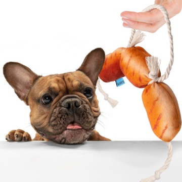 Игрушка для собак Сосиски Barksi с канатом 