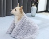 Derby Fluffy Pet Blanket Ковдра для тварин сіра