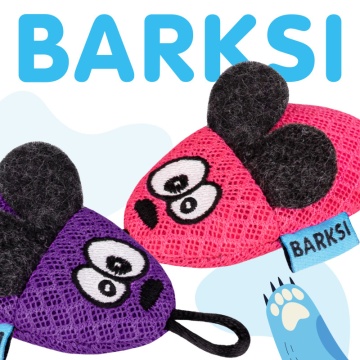Игрушка для Кошек Barksi Мышка с колокольчиком 