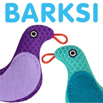 Игрушка для Кошек Barksi Птичка с перьями и колокольчиком