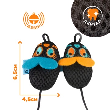 Игрушка для Кошек Barksi дентал с колокольчиком Мышки