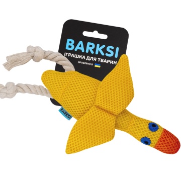 Игрушка для Собак Утка Barksi дентал с пищалкой