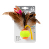 GiGwi Catch&scratch Игрушка для котов Мячик с перьями