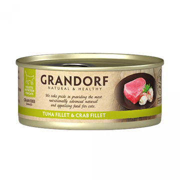 Grandorf Tuna Fillet & Salmon - вологий корм для кішок Філе Тунця з Лососем