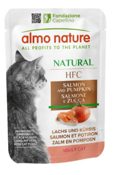 Пауч  Almo Nature HFC Cat Natural лосось і гарбуз