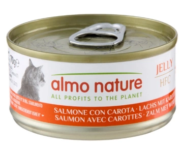 Almo Nature HFC Cat Jelly с лососем и морковью для кошек